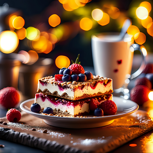 Free ai generated cake dessert illustration