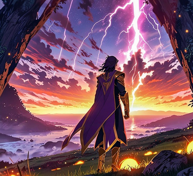Free scandinavian god ragnarok illustration