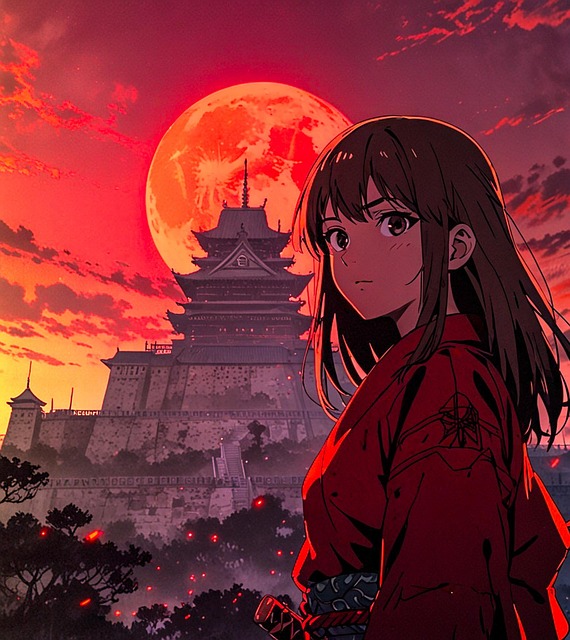 Free ai generated woman samurai illustration