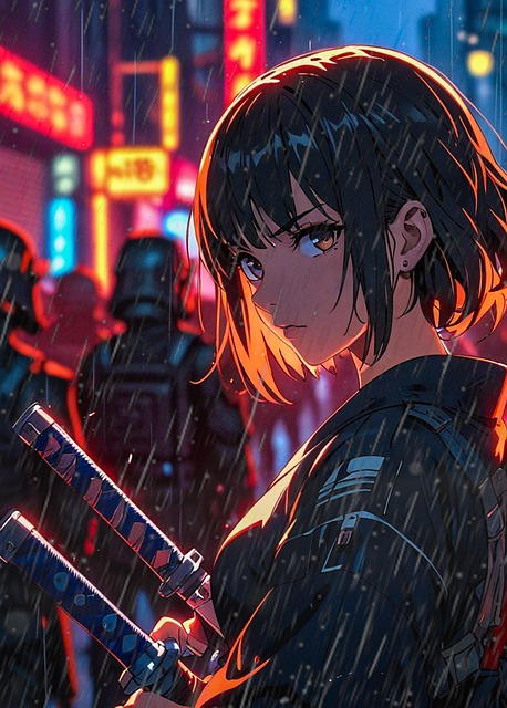 Free ai generated samurai jedi illustration