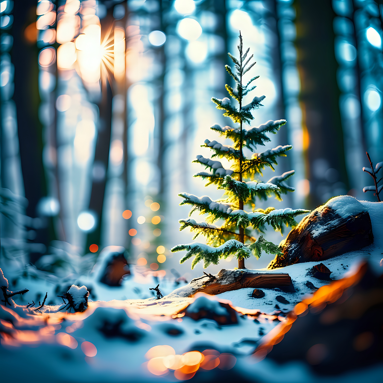 Download free HD stock image of Ai Generated Trees Free ai generated trees spruce illustration