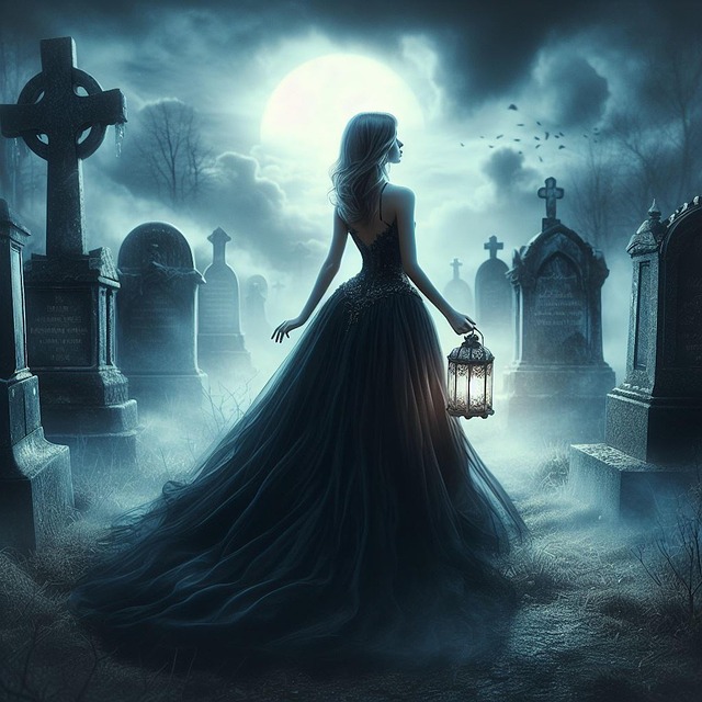 Ai Generiert, Friedhof, Terror, Dunkel