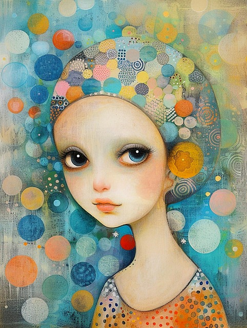 Free ai generated woman serene illustration