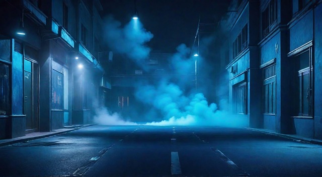 Free smoke alley dark illustration