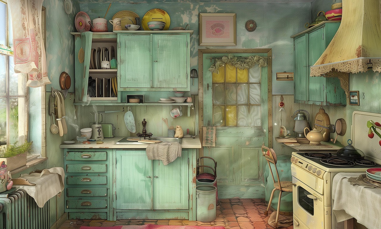 Dapur rumah kosong
