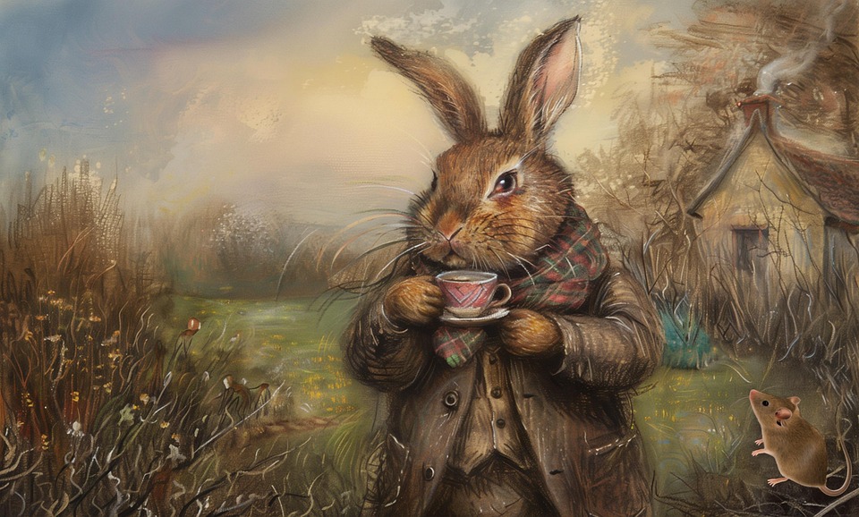 Download Rabbit, Teacup, Whimsical. Royalty-Free Stock Illustration ...
