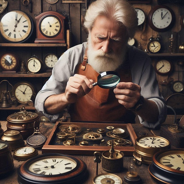 Free watchmaker workshop repair illustration