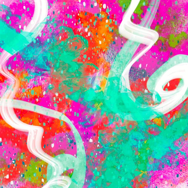 Free joyful abstract texture illustration