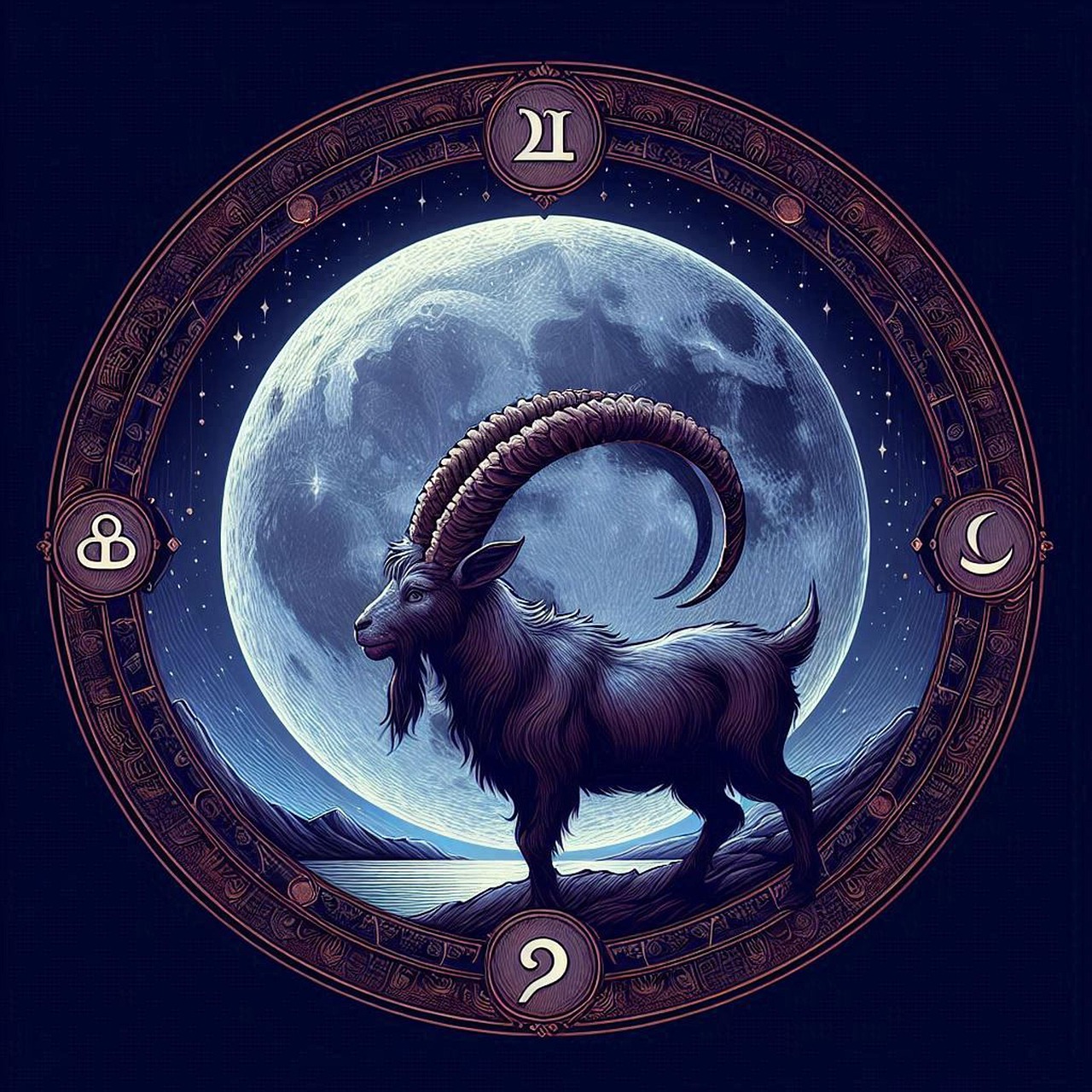 Download Capricorn, Zodiac, Symbols. Royalty-Free Stock Illustration