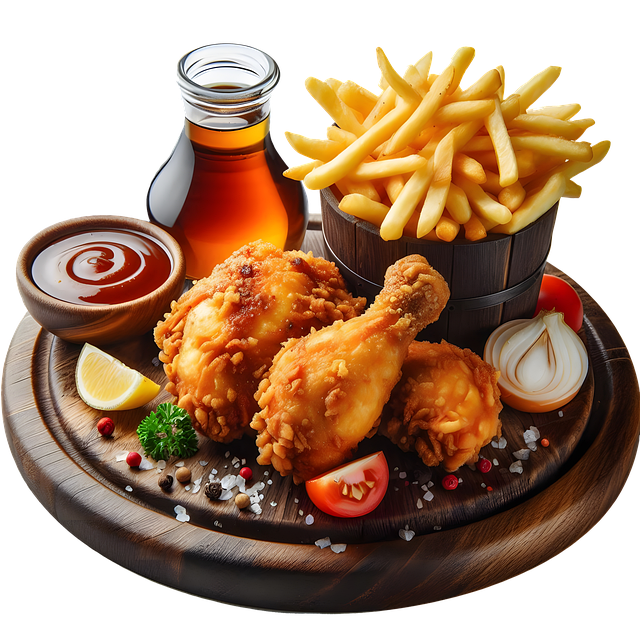 Free lunch fast food fries illustration