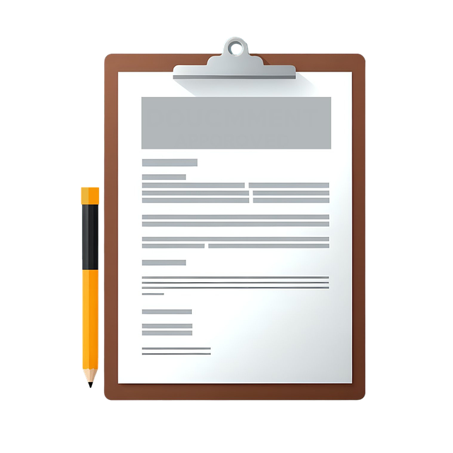 Free document clipboard pencil illustration