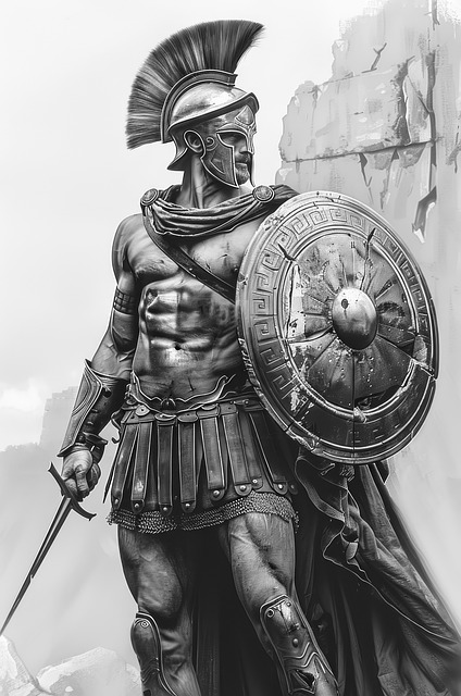 Free ai generated warrior soldier illustration