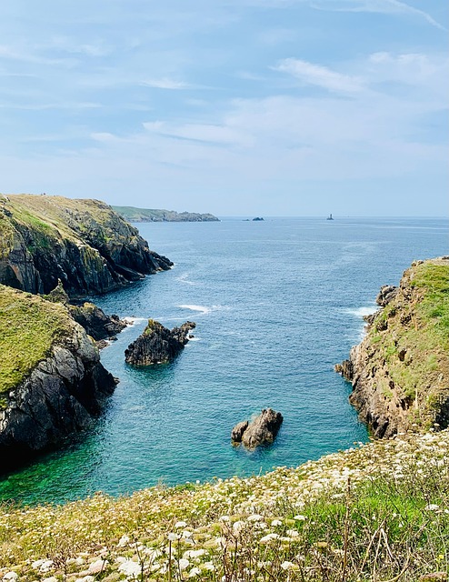 Bretanha, Pont Du Raz, Mar, Penhascos