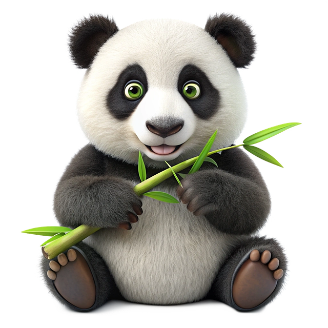 Free ai generated panda nature illustration
