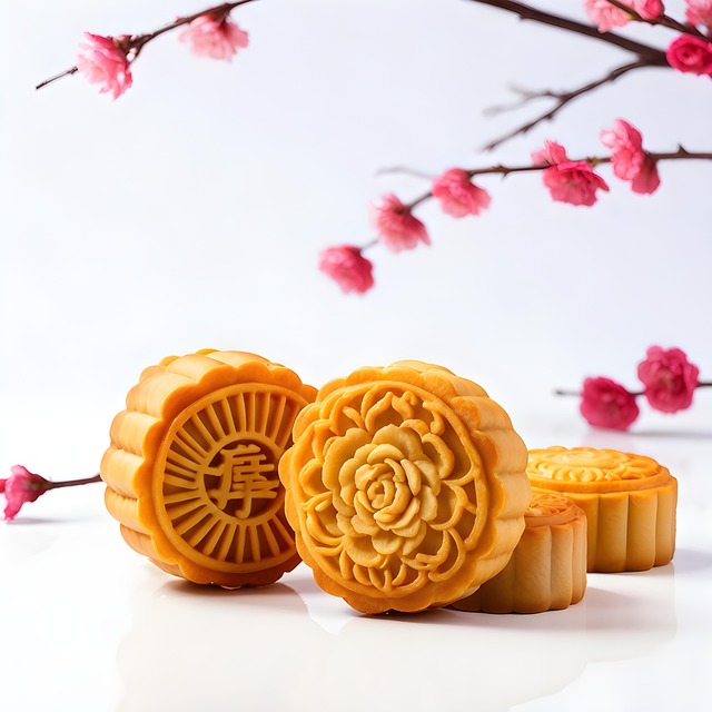 Free ai generated mooncake food illustration
