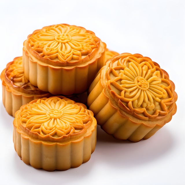Free ai generated mooncake food illustration