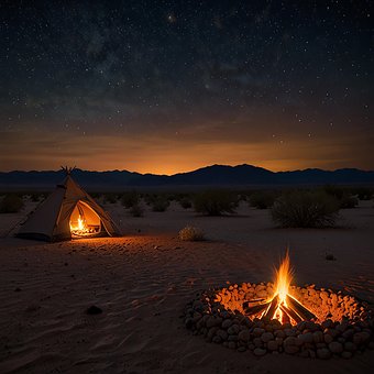 Free Star Campfire illustration and picture
