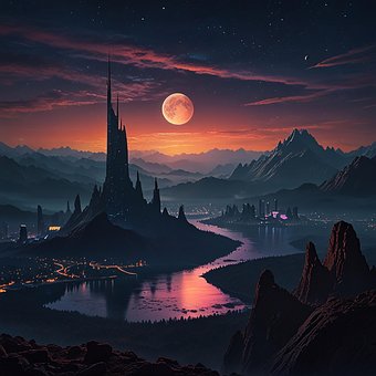 Free Ai Generated City illustration and picture
