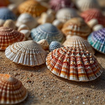 Free Ai Generated Seashells illustration and picture