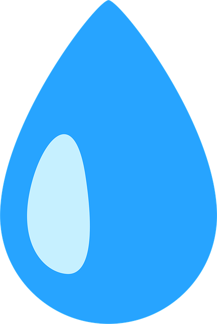 Free water drop liquid illustration