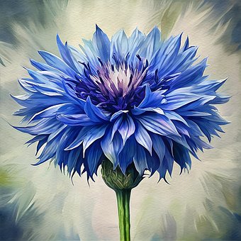 Free Ai Generated Cornflower illustration and picture