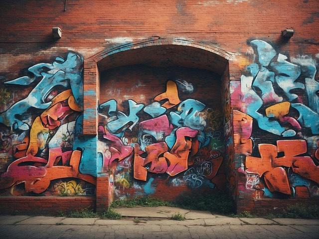 Free ai generated graffiti wall illustration