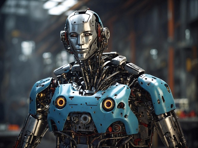 Free ai generated robot cyborg illustration