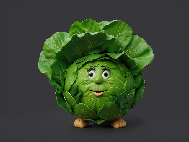 Free ai generated cabbage vegetable illustration