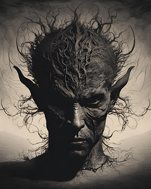 Free ai generated devil fear illustration