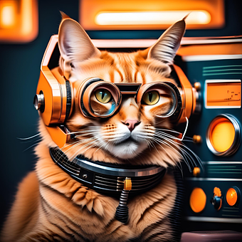 Free Orange Cat Puppy illustration and picture