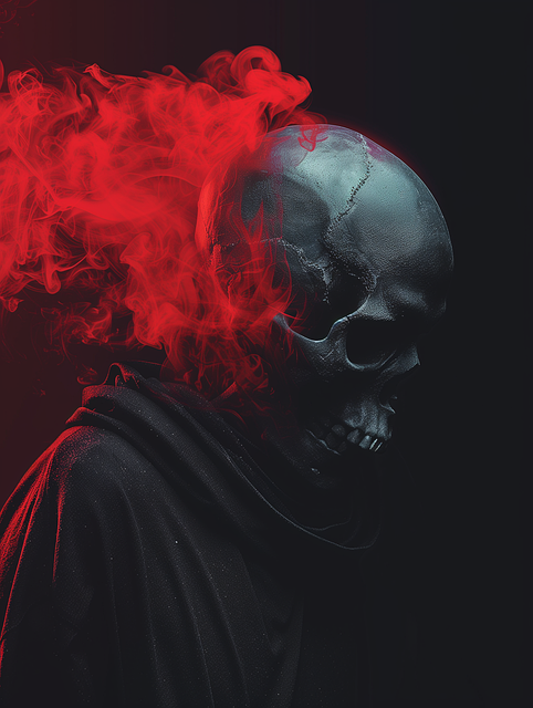 Free Ai Generated Skull illustration and picture