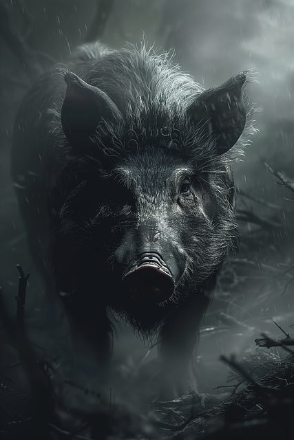 Free Ai Generated Boar illustration and picture
