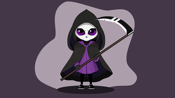Niña, Grim Reaper, Segador, Guadaña