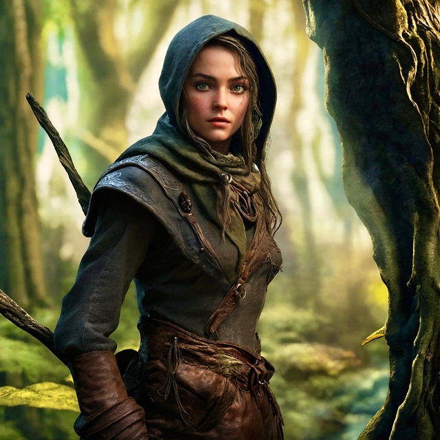 Free ai generated nature elf illustration