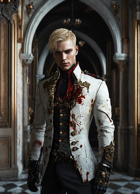 Free ai generated man vampire illustration