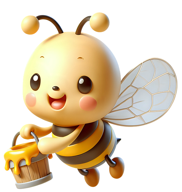 Download free HD stock image of Ai Generated Bee Free ai generated bee honey illustration