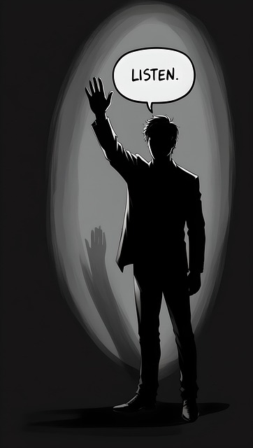 Free ai generated man listen illustration