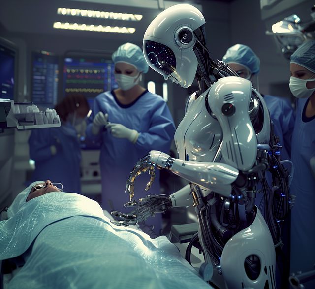 Free ai generated robot technology illustration