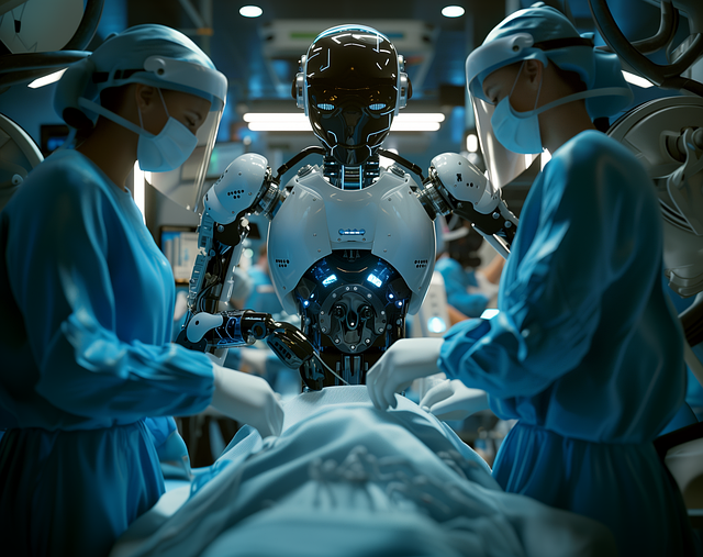 Free ai generated robot technology illustration