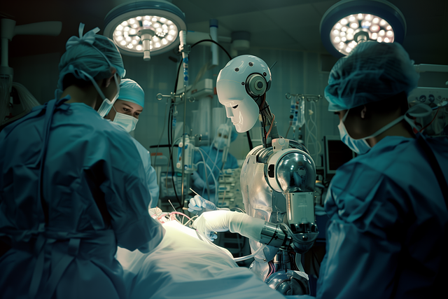 Free ai generated robot technology illustration