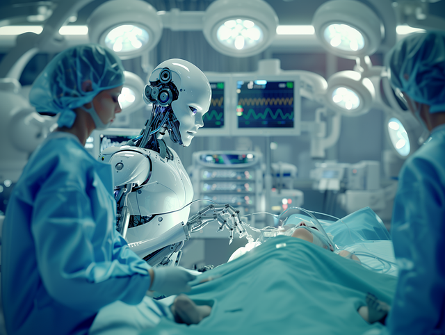 Free ai generated robot technology illustration