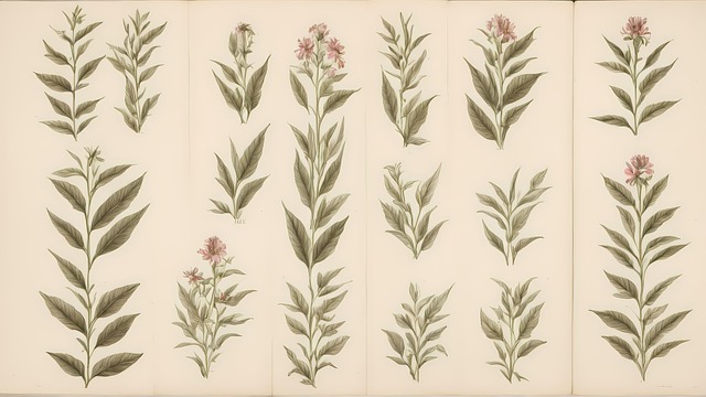 Free ai generated herbarium botany illustration