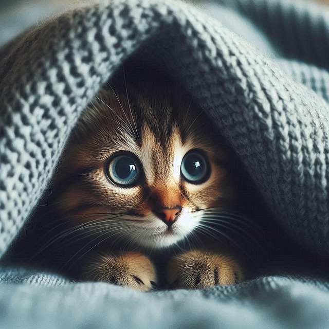 Download free HD stock image of Ai Generated Kitten Free ai generated kitten domestic animal illustration