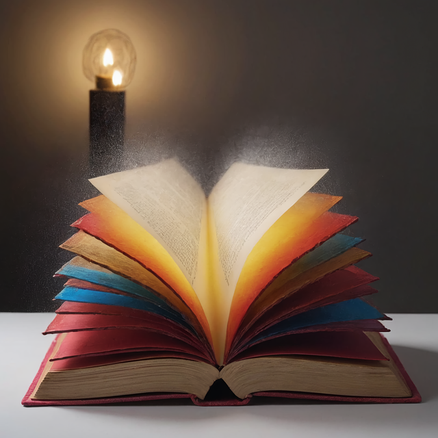 Free ai generated book literature illustration