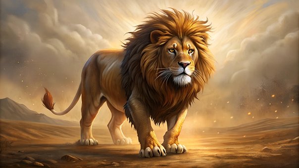 Free Ai Generated Lion illustration and picture