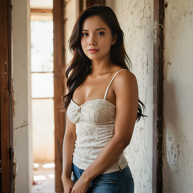Kvinde, Model, Tanktop, Mode, Langt Hår