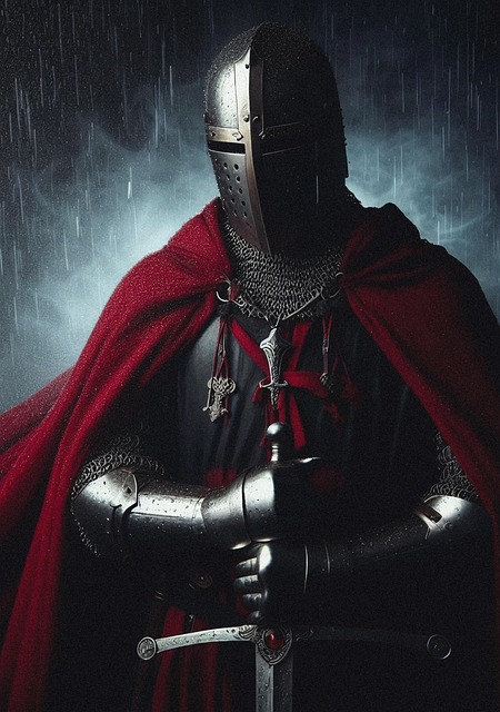 Free ai generated knight medieval illustration