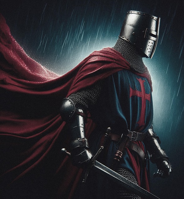 Free ai generated knight medieval illustration