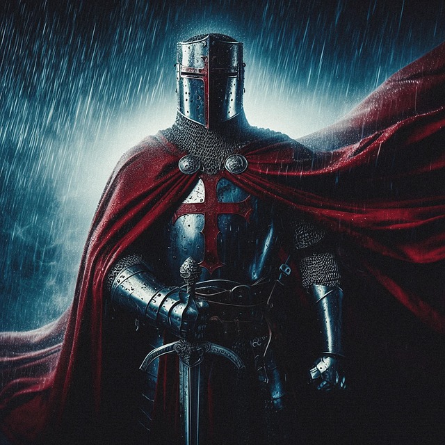 Free ai generated knight warrior illustration