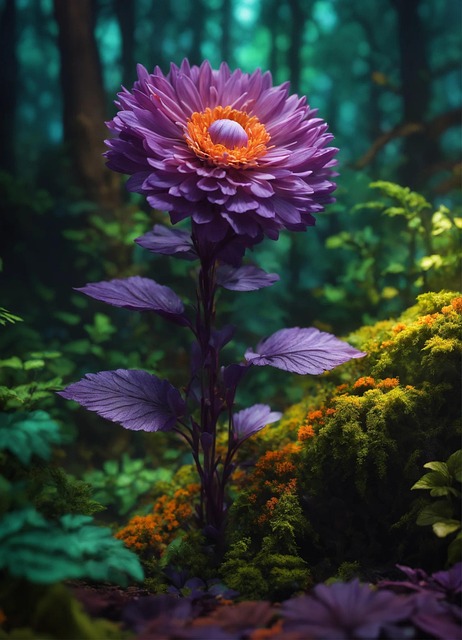 Free ai generated flower pollen illustration